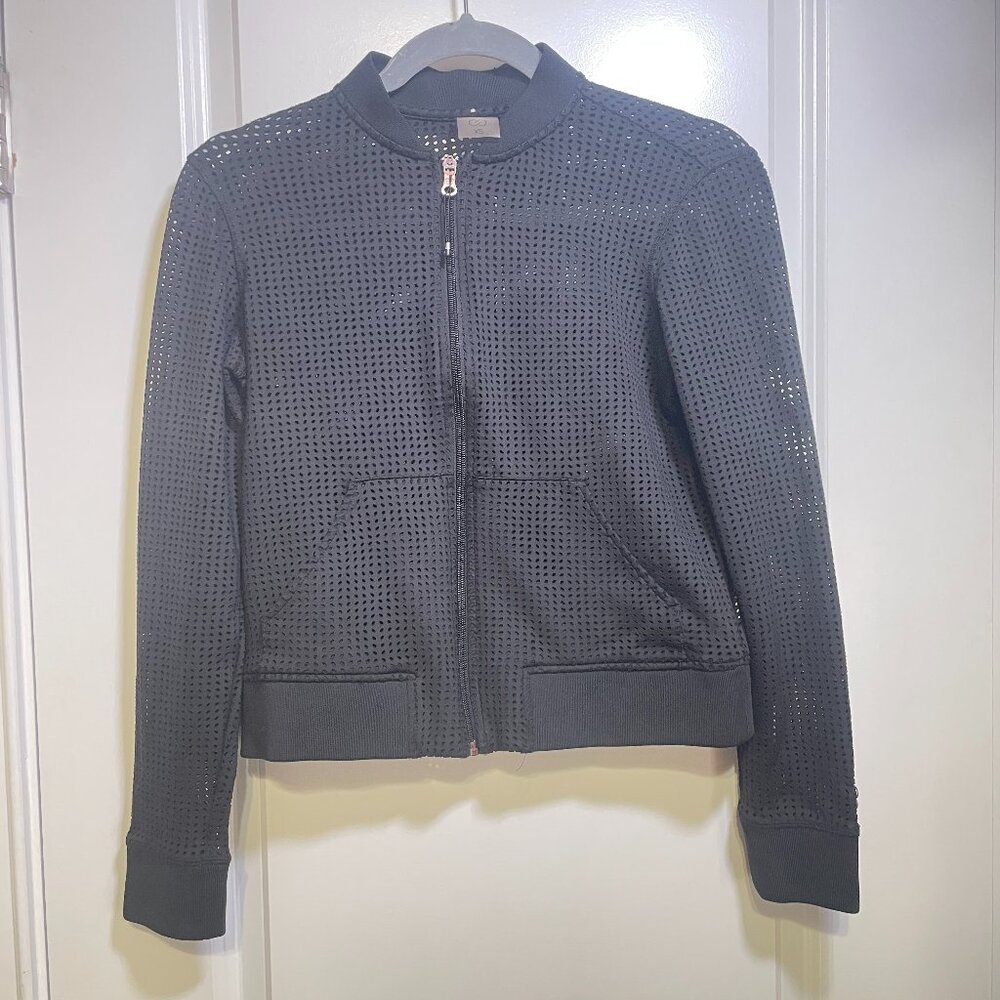 Women's XS Calia by Carrie Underwood Black Mesh Zip Up Jacket